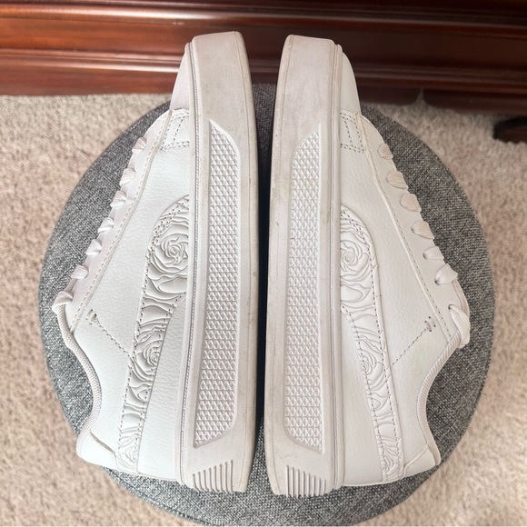 Puma Women’s Smash Platform v3 Sneaker Size 6 Rose Embossed Print - Picture 6 of 9